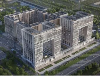 Поставка фасадных плит из известняка Caboca Limestone для жилого комплекса «Дефанс»